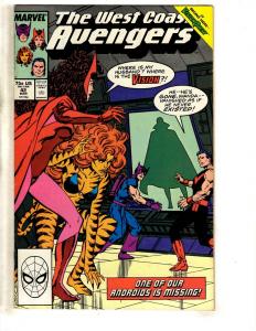 Lot Of 8 West Coast Avengers Marvel Comic Books # 1 6 42 43 44 45 46 + Ann 1 RJ5