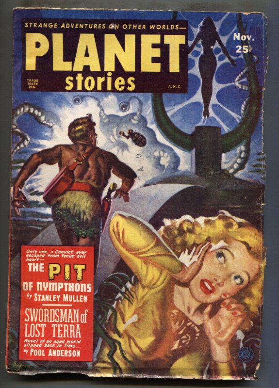 Planet Stories--Nov 1951--Poul Anderson--Stanley Mullen--Pulp Magazine