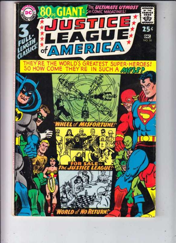 Justice League of America #58 (Dec-67) FN/VF Mid-High-Grade Justice League of...