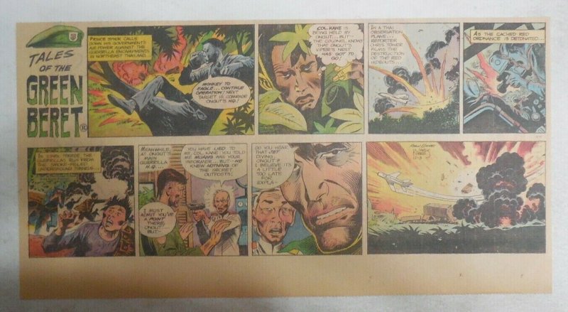 Tales Of The Green Berets by Joe Kubert from 12/3/1967 Size: 7.5 x 15 inches