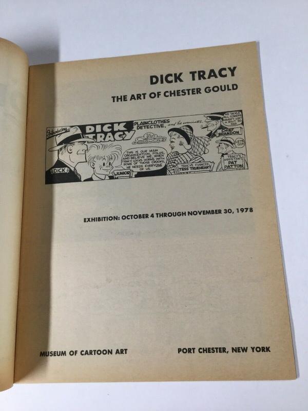 Dick Tracy The Art Of Chester Gould Museum Of Cartoon Art 1978 