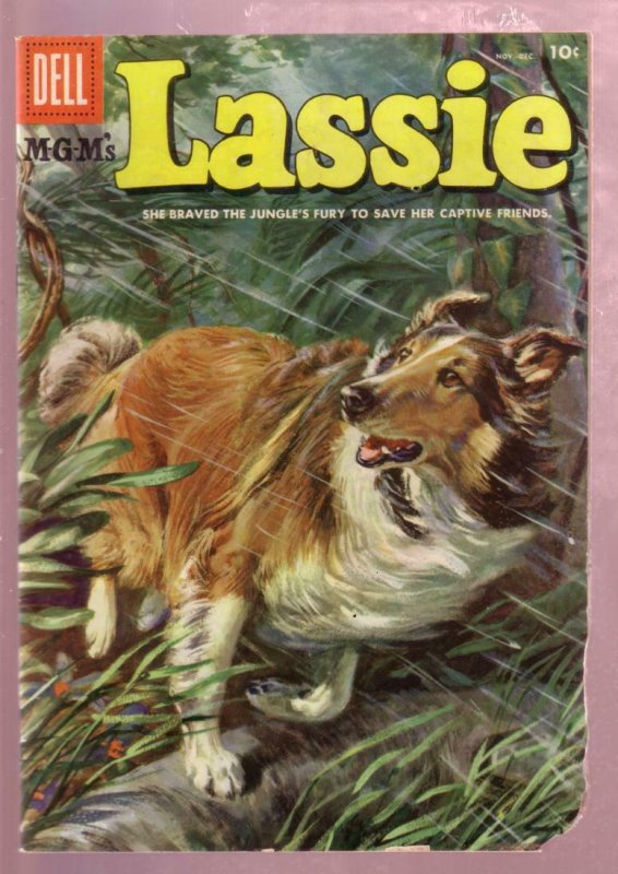 M-G-M'S LASSIE #25 1955-COLLIE-DOG HERO ADVENTURE-MOVIE FR/G
