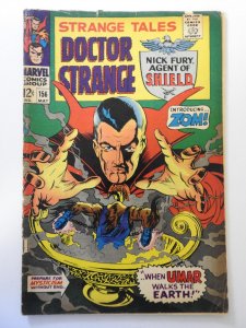Strange Tales #156 (1967) VG- Condition 1 in spine split
