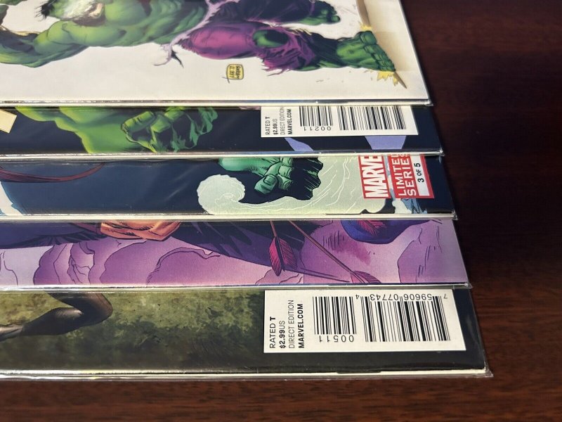 Hulk Smash The Avengers #1-5 NM Marvel Comics 2012 Complete Set