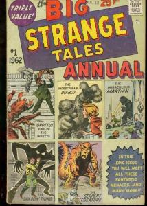 STRANGE TALES ANNUAL #1 1962 MARVEL KIRBY DITKO ATOMIC VG-