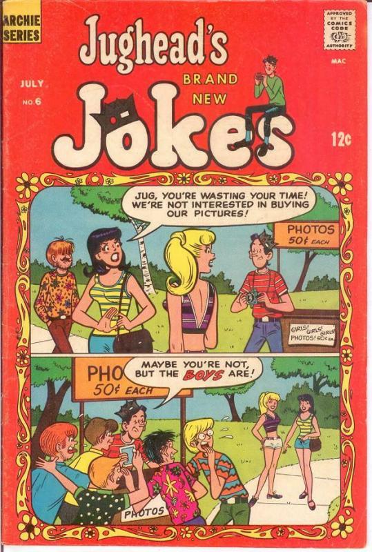 JUGHEADS JOKES (1967-1982)6 VG July 1968 COMICS BOOK