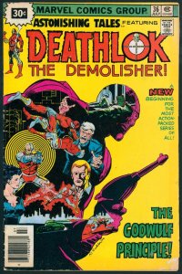 Astonishing Tales 36 VG+ 4.5 Deathlok 30-Cent Variant Marvel 1976