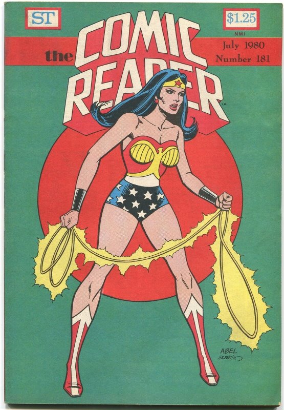 The Comic Reader Fanzine #181 Street Enterprises 1980 Austin Wonder Woman Cover