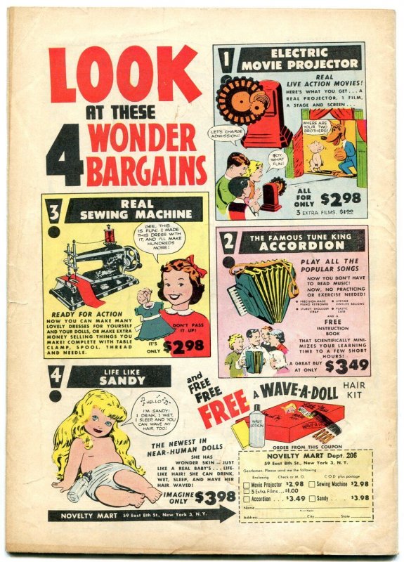 Tick Tock Tales #33 1951-Humor Golden Age Funny Animals FN