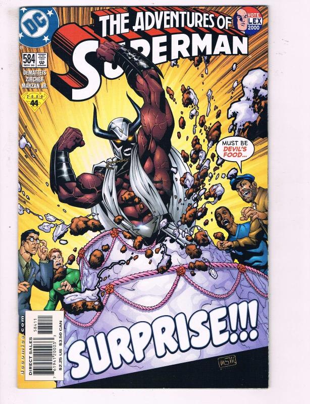 The Adventures Of Superman #584 VF DC Comics Comic Book 2000 DE11