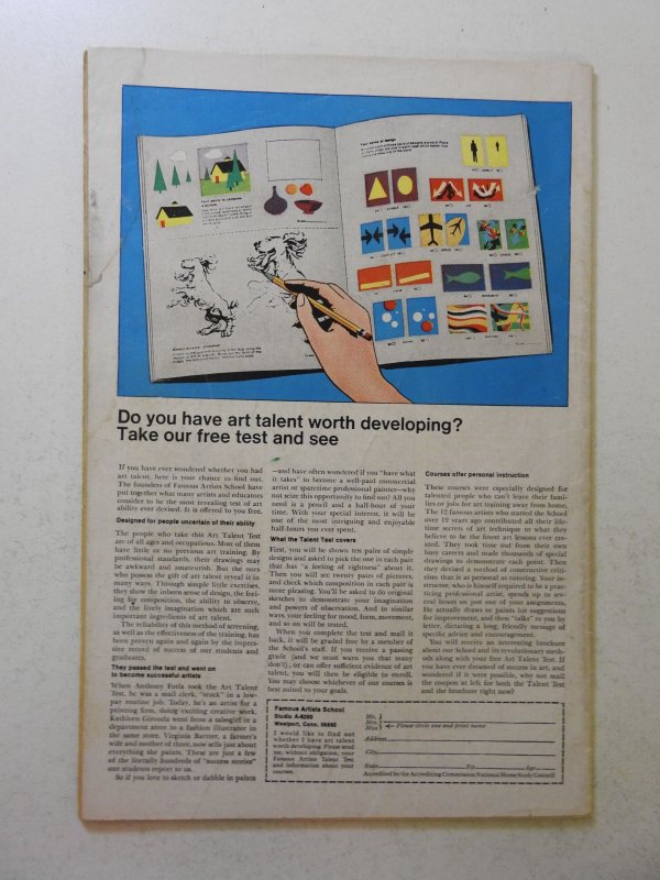 The X-Men #64 GD/VG Condition moisture stains