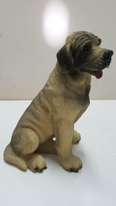Figura perro de resina: Labrador de 9x6 cm