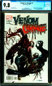 Venom vs. Carnage #1 CGC Graded 9.8 Spider-Man & Black Cat App. 1st Mulligan