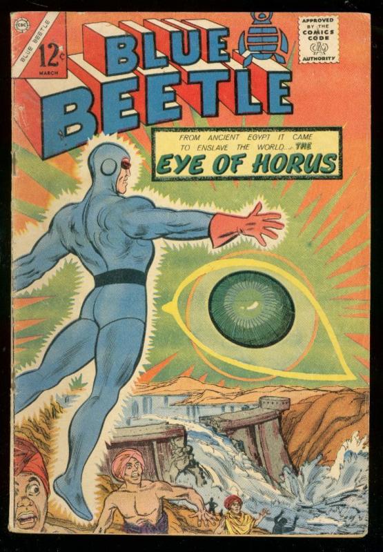 BLUE BEETLE #54 1966-CHARLTON-EYE OF HORUS-ROY THOMAS VG