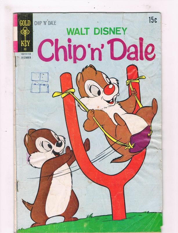 Walt Disney's Chip 'N' Dale # 13 VG Gold Key Comic Book Donald Duck Mickey! SW12