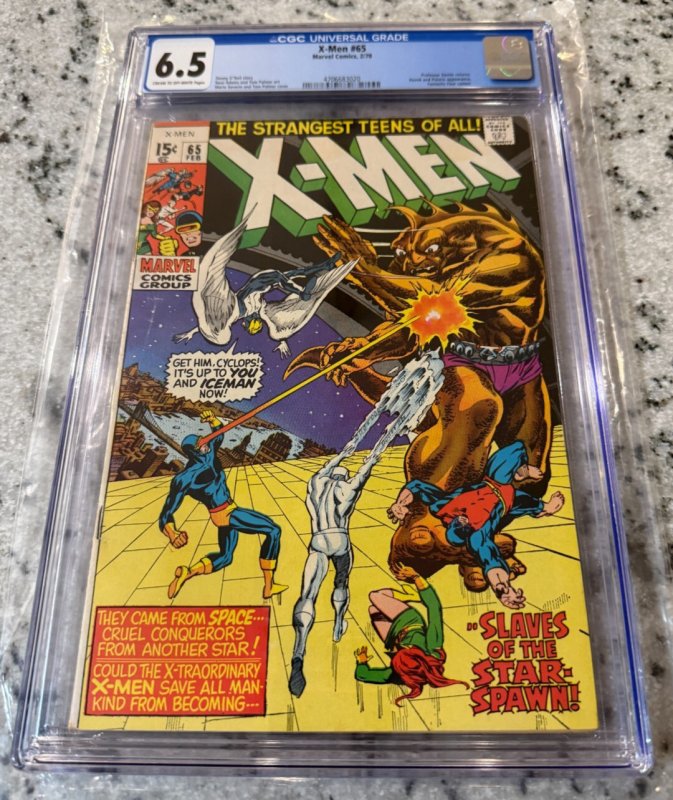 (Uncanny) X-Men # 65 CGC Graded 6.5 Marvel Comic Book 1970 Neal Adams JH27