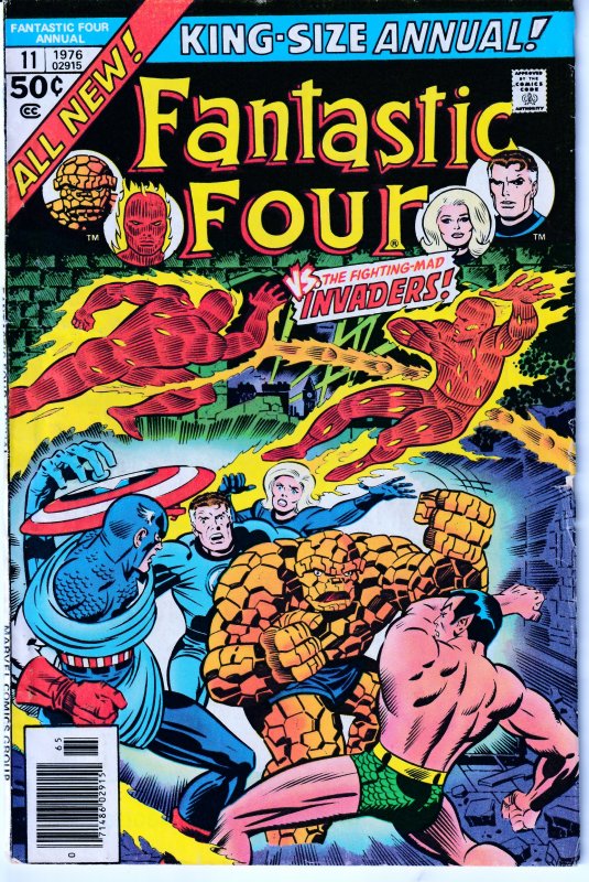 Fantastic Four(vol. 1) #183,204,587,Annual #11 Nova!The Invaders!One Shall DIE !