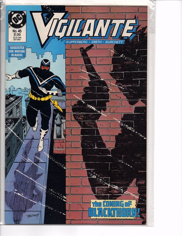 DC Comics Vigilante #45 1st App. Black Thorn