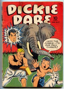 Dickie Dare #3 1942- Scorchy Smith- Golden Age Elephant cover VG