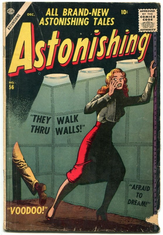 Astonishing #56 1956- Atlas Horror- Maneely- Kirby G