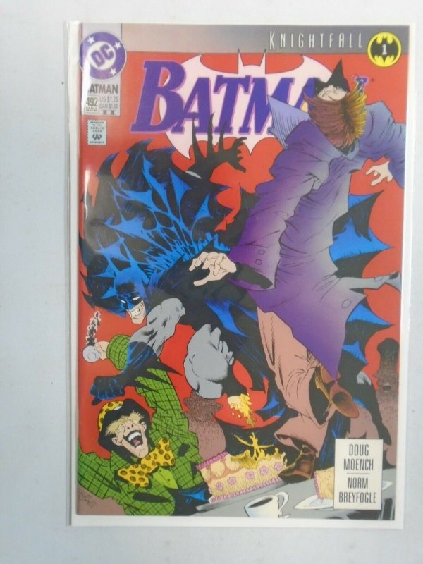 Batman #492 Knightfall part 1 NM (1993 2nd Printing)