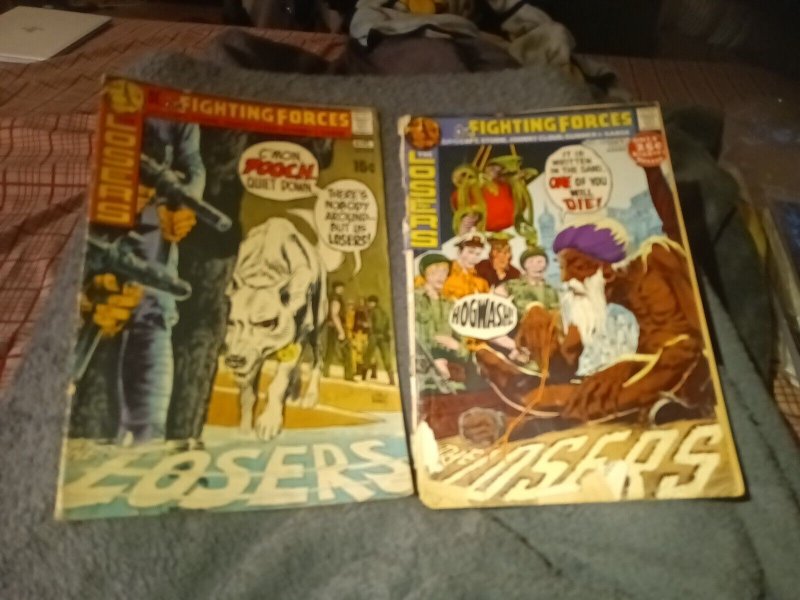 Our Fighting Forces Featuring The Losers 132 & 133 DC Comics 1971 Bronze Age Lot