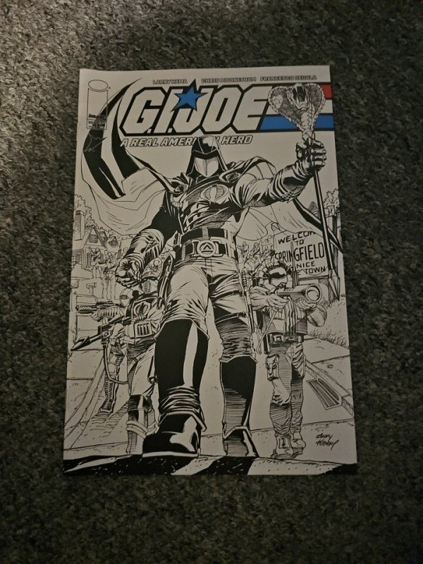 GI Joe Real American Hero #305 Cover B Kubert B&W Image 2024 NM
