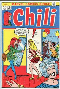 CHILI  #24 1973-MARVEL-MILLIE THE MODEL-FASHIONS-SPICY-GOOD GIRL ART-vg