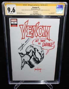 Venom #1 (CGC 9.6) Signed/Sketch by Mico Suayan - Signed Donny Cates - '18