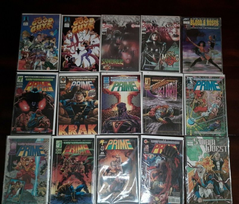 Lot of 61 Miscellaneous 1990s Comic Books bagged look at all pictures as some