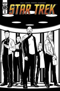 Star Trek (6th Series) #1F VF/NM ; IDW | RI 1:25 variant B&W