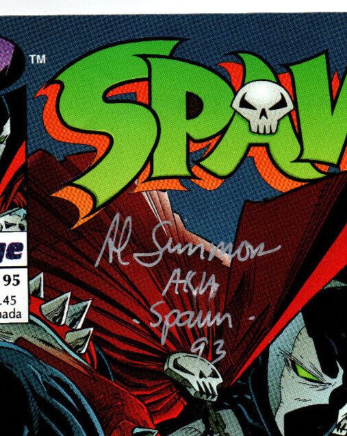 Spawn #8 - signed by Al Simmons aka Spawn w/poster - 1993 - VF