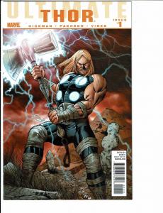 2 Ultimate Thor Marvel Comic Books # 1 2 Loki Odin Asgard Hammer Pacheco TW40