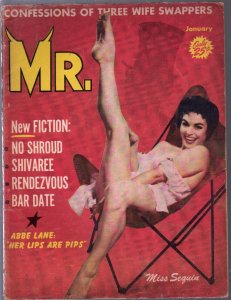 MAG: Mr. 1/1958-cheesecake-pin-up pix-Abbe Lane-Dope in Tangier-VG