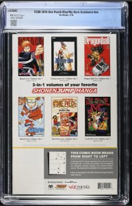 FCBD 2016 One-Punch Man/My Hero Academia #1 CGC 9.6 WHITE Pages 2016