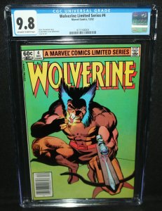 Wolverine Limited Series #4 - Frank Miller Japan Story Newsstand CGC 9.8 - 1982