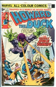 HOWARD THE DUCK #2 1976-BRITISH VARIANT-FRANK BRUNNER ART-RARE-vg