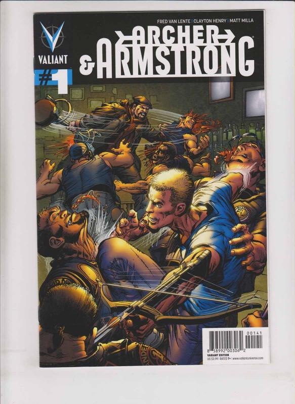 Archer & Armstrong vol. 2 #1 VF/NM neal adams variant 1:100 valiant comics rare