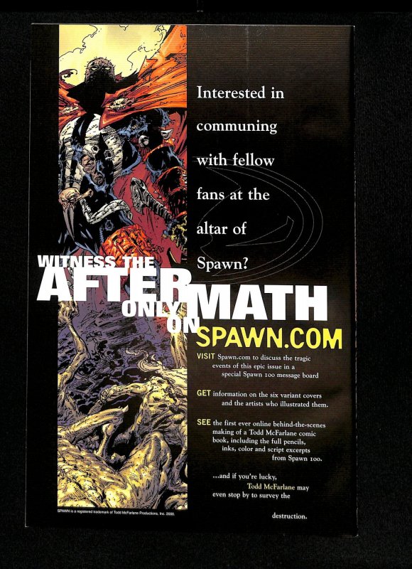 Spawn #100 Capullo Variant McFarlane Art!