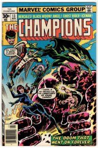 Champions #13 Black Widow! Ghost Rider! Angel! Hercules! MARVEL