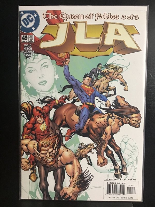 JLA #49 (Jan 2001, DC) [Queen of Fables] Mark Waid, Bryan Hitch, Javier Saltares