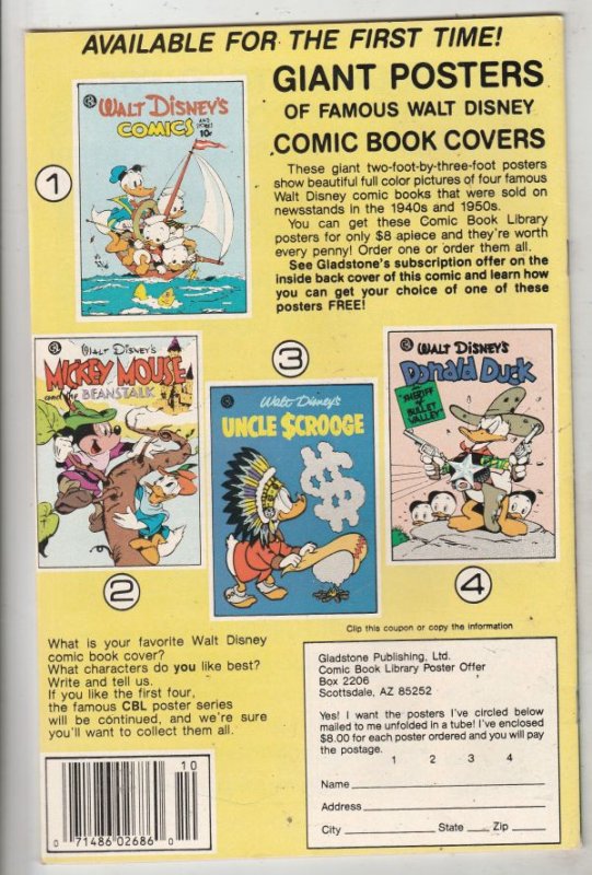 Comics and Stories, Walt Disney's #511 (Oct-86) NM- High-Grade Donald Duck, H...