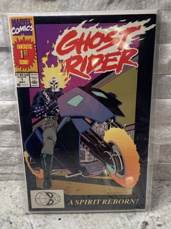 Ghost Rider #1 1990 1st app Danny Ketch & Deathwatch VF Marvel Comics Key
