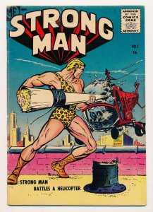 Strong Man (1955 Magazine Enterprises) #1-4 VG- to FN- Complete series, HTF