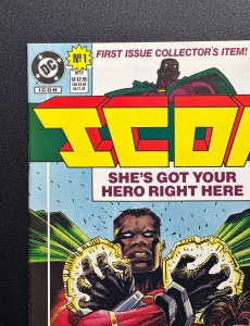 Icon #1 (1993) 1st App of Icon w/ Poster and Trading Card - VF/NM