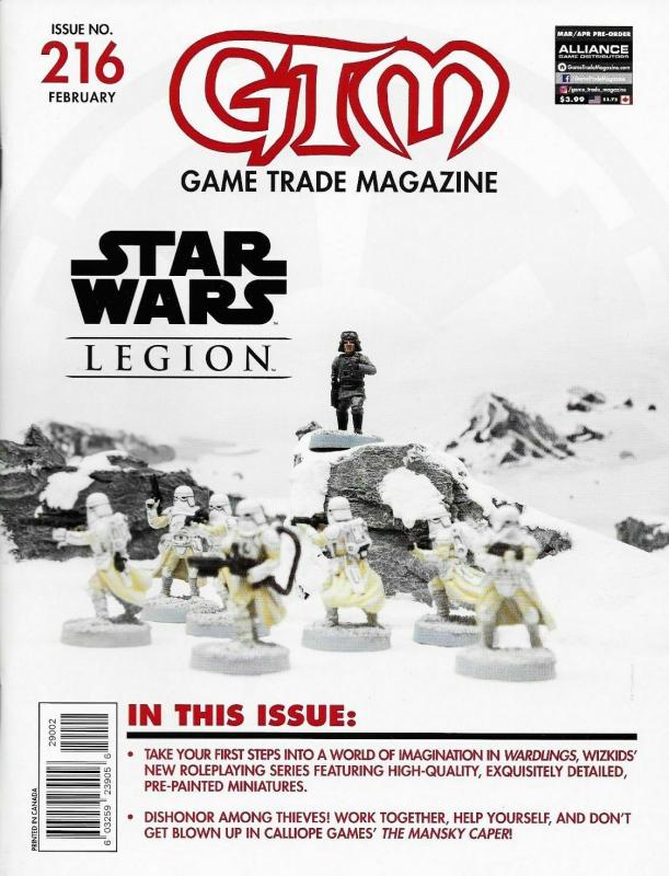 GTM Game Trade Magazine #216 Star Wars Legion (2018) - New!