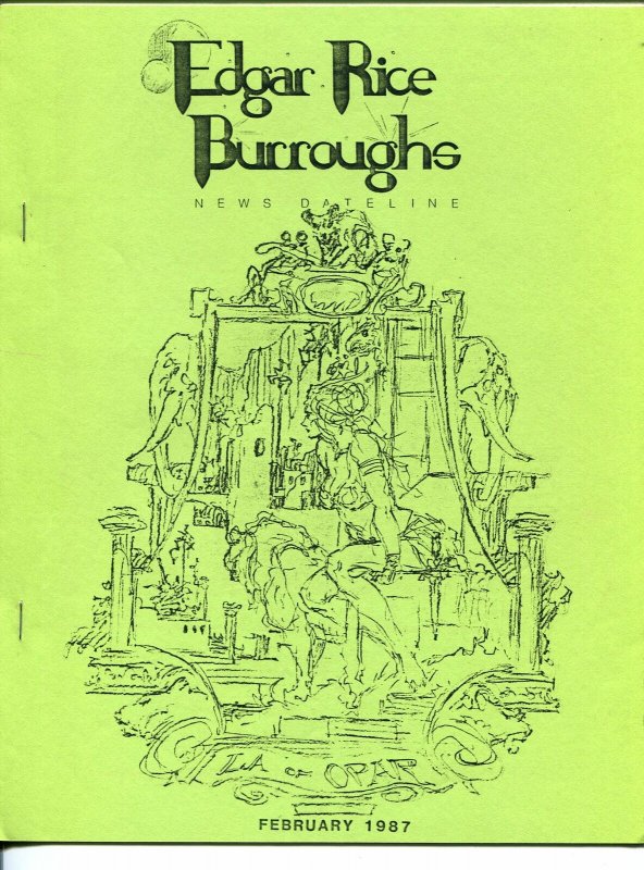 Edgar Rice Burroughs News Dateline #25  2/1987-Tarzan-Vern Coriell-VF