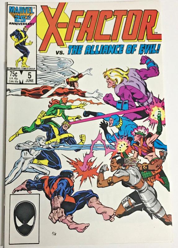 X-FACTOR#5 NM 1986 FIRST APOCALYPSE(CAMEO) MARVEL COMICS