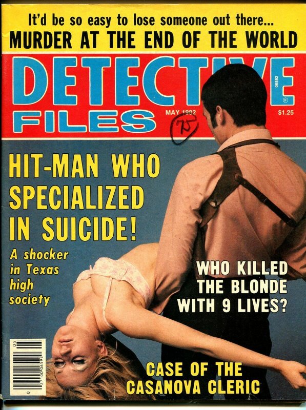 Detective Files 5/1982-Globe-spicy woman-hit-man-Casanova Cleric-VG