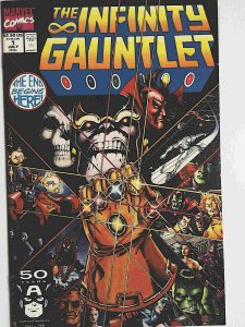 Infinity Gauntlet #1 Marvel 1991 VF+ Copper Age Comic Book 1st Print